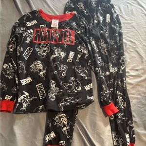 Marvel Black & Red Kids Superhero Pajama Set